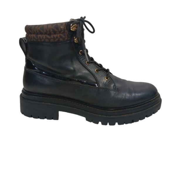 FS2205 GUC $225 MICHAEL Michael Kors Combat Boots size 9M - Picture 2 of 11